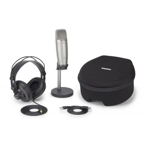 Tylko dziś Samson C01U Pro Recording/Podcast zestaw mikrofon + statyw + słuchawki studyjne