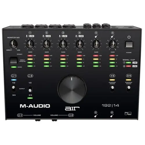 Dodaj do koszyka M-Audio AIR 192/14 interfejs audio na USB 24/192, 8 wejść/4 wyjścia