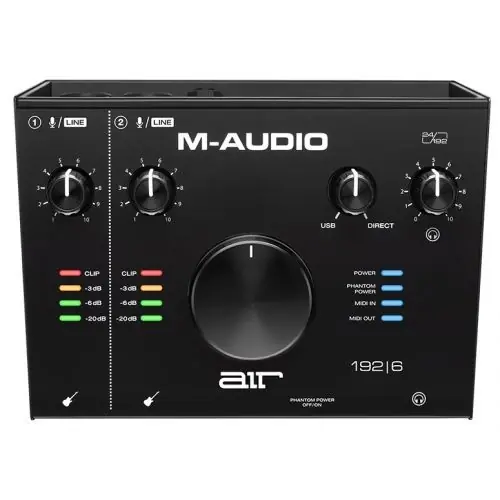 M-Audio AIR 192/6 interfejs audio/MIDI na USB 24/192, 2 wejścia/2 wyjścia Nowość