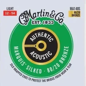 Nowy Martin MA140S Light (12-54) Silked Bronze 80/20 struny do gitary akustycznej
