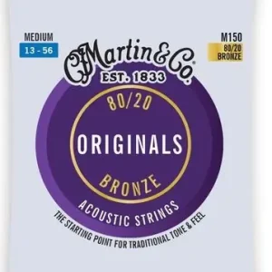 Martin M150 Medium (13-56) Originals Bronze 80/20 struny do gitary akustycznej Do wyczerpania zapasów