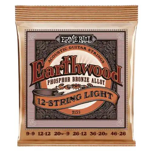 Bezpieczna płatność Ernie Ball 2153 Phosphor Bronze 12-String Struny do gitary akustycznej