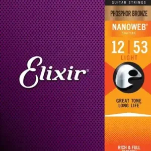 Super okazja Elixir NanoWeb Phosphor Bronze 16052 Light 12-53