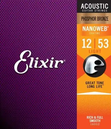 Super okazja Elixir NanoWeb Phosphor Bronze 16052 Light 12-53