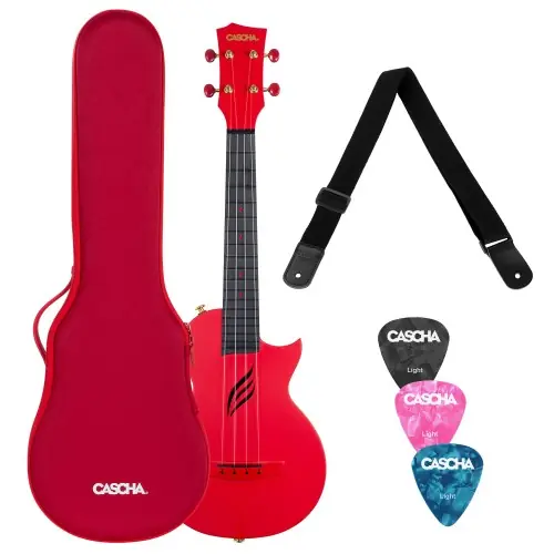 Cascha Carbon Fibre Set Red HH 2280 ukulele koncertowe Oferta