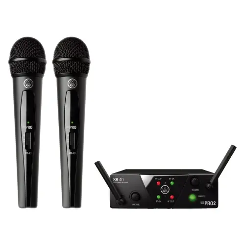 Bezpieczne zakupy AKG WMS40 Mini Vocal Dual Set mikrofon bezprzewodowy do ręki.