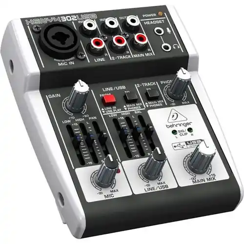 Behringer XENYX 302USB 5-kanałowy mikser z interfejsem audio USB Ograniczona ilość