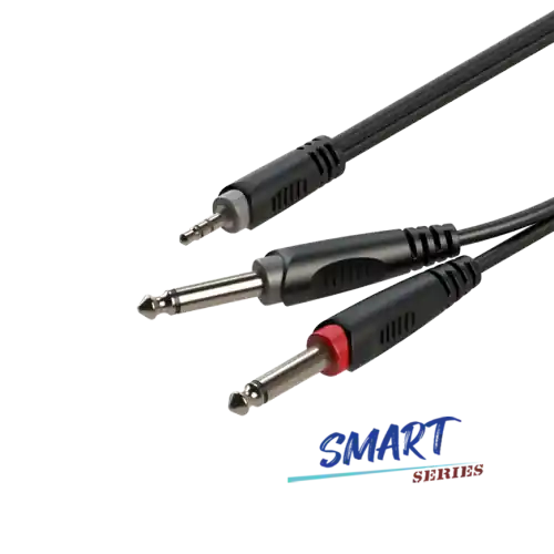 Kabel audio Jack 3.5 stereo / 2 x Jack 6.3 mono 3m Roxtone SAYC130L3 Zamów teraz
