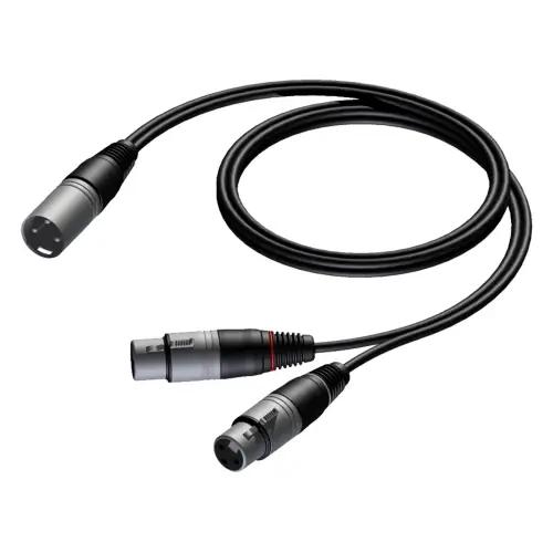Ostatnia szansa ProCab CAB736/1.5 kabel 2x XLR 偶e艅ski - XLR męski 1,5m