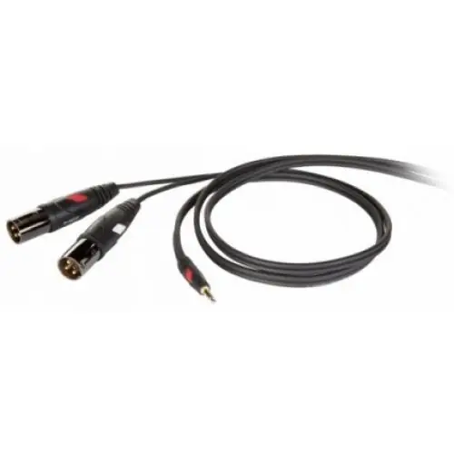 Die Hard DHG595LU3 - Kabel audio mini stereo jack M - 2x XLR M 3m przewód audio Ostatnie sztuki
