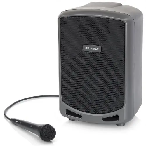 Do wyczerpania zapasów Samson Expedition Express zestaw nagłośnieniowy z wbudowanym interfejsem Bluetooth i akumulatorem do 20h