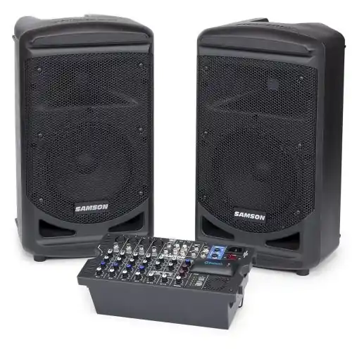 Samson XP 800 zestaw nagłośnieniowy z Bluetooth, 16 efektów, 2 x 400W klasa-D, 2x8 Wysoka jakość