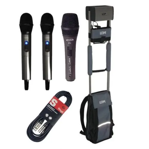 LDM Mobile Voice D216 + mikrofon doręczny x2 +mikrofon Prodipe TT1 + kabel zestaw pielgrzymkowy zestaw nagłośnieniowy Zniżka