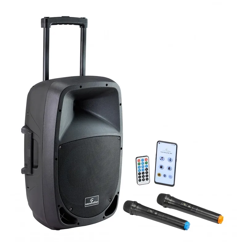 Soundsation GO-SOUND 12 AIR 800W - przenośna kolumna aktywna z Bluetooth / MP3 / Mikrofon bezprzewodowy / Aplikacja Android IOS Bezpieczne zakupy