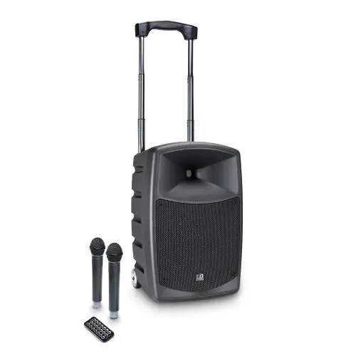 LD Systems ROADBUDDY 10 HHD 2 B6 Zasilana z akumulatorów kolumna Bluetooth z mikserem, 2x mikrofon bezprzewodowy Rabat