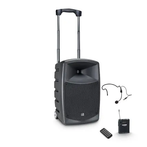 Kup teraz LD Systems ROADBUDDY 10 HS Zasilana z akumulatorów kolumna Bluetooth z mikserem, nadajnikiem Bodypack i zestawem nagłownym
