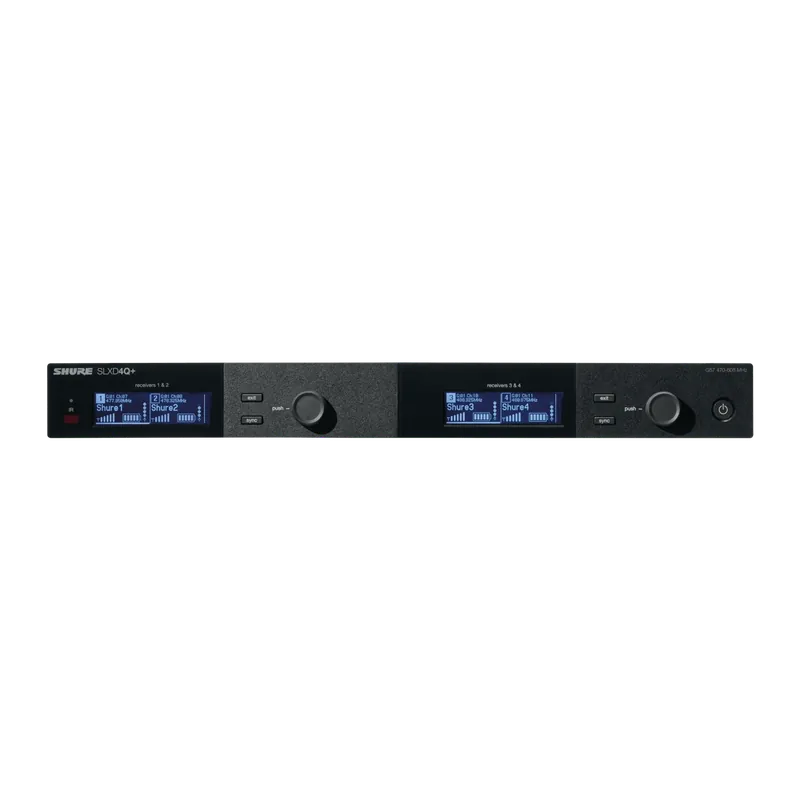 Ekspresowa dostawa Shure SLXD4Q+E=-G65 (470 - 606 MHz) odbiornik poczwórny cyfrowy