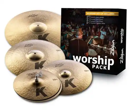 Nie przegap Zildjian K Custom, Worship Pack, 14H/16+18Cr/20R