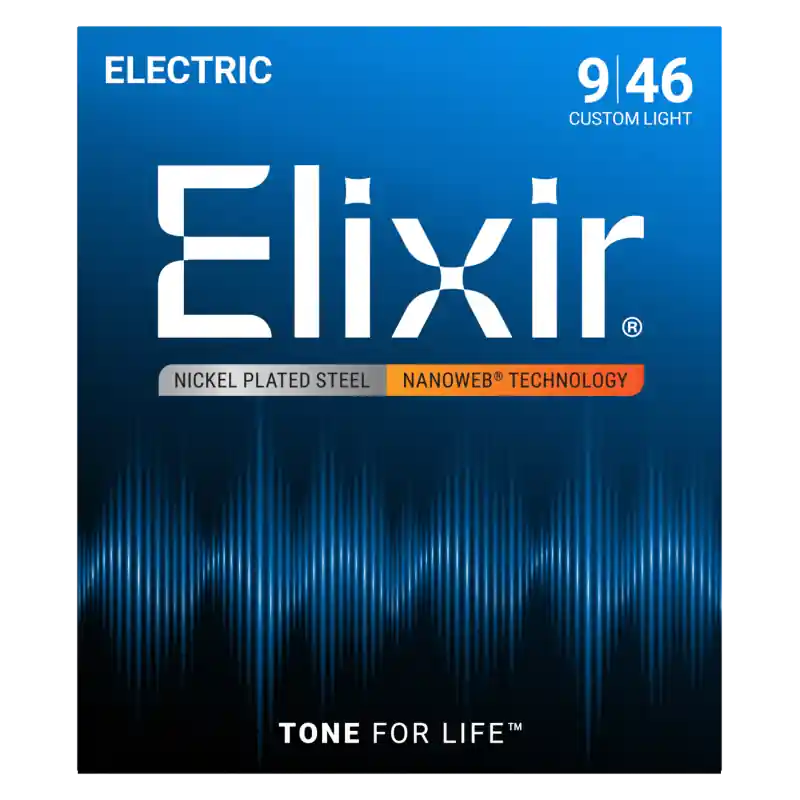 Darmowy zwrot Struny Elixir do gitary elektrycznej 09-46 12027 Custom Light