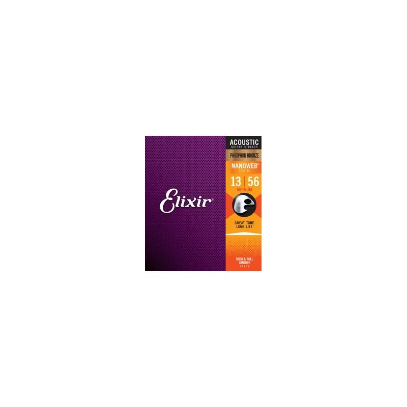 Struny Elixir do gitary akustycznej Phosphor Bronze 13-56 Custom Light 16102 Bezpieczna płatność