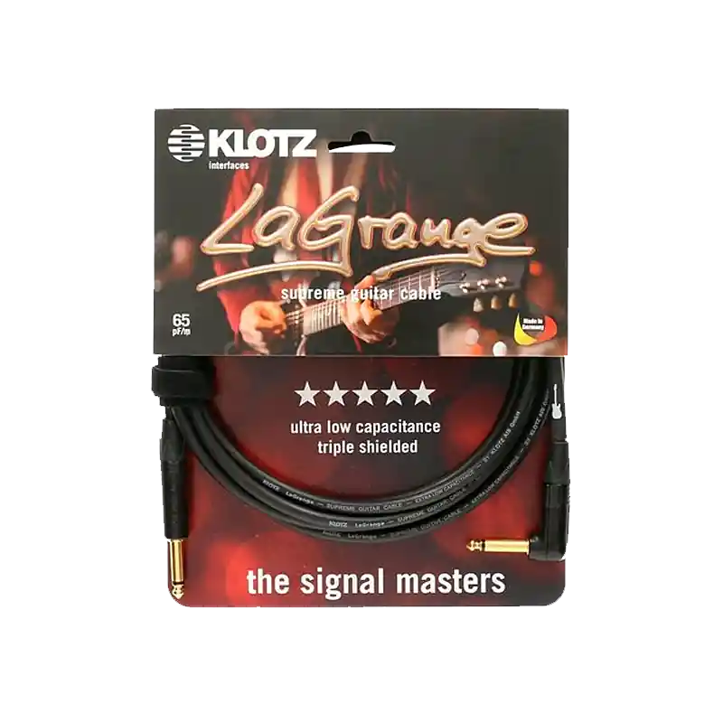 Kabel Klotz 6 M LA GRANGE LAGPR0600 JACK KĄTOWY Super okazja