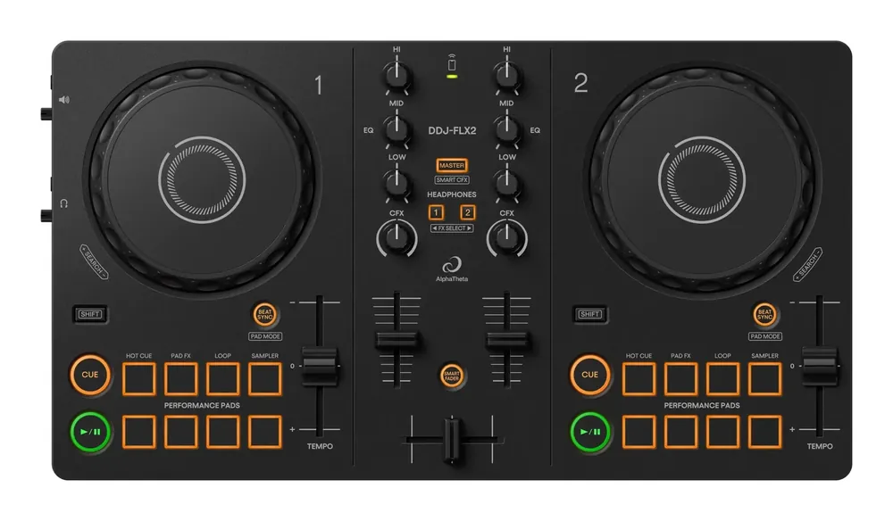 Bezpieczne zakupy AlphaTheta DDJ-FLX2 - kompaktowy 2-kanałowy kontroler DJ-ski