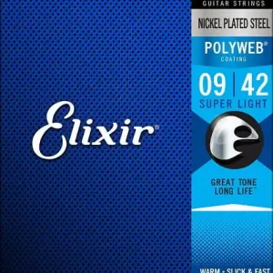 Elixir 12000 PolyWeb Super Light 9-42 - struny do gitary elektrycznej Sprawdź teraz