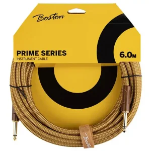 Boston Prime Series kabel gitarowy/instrumentalny 6m GCRT-60 Szybka wysyłka