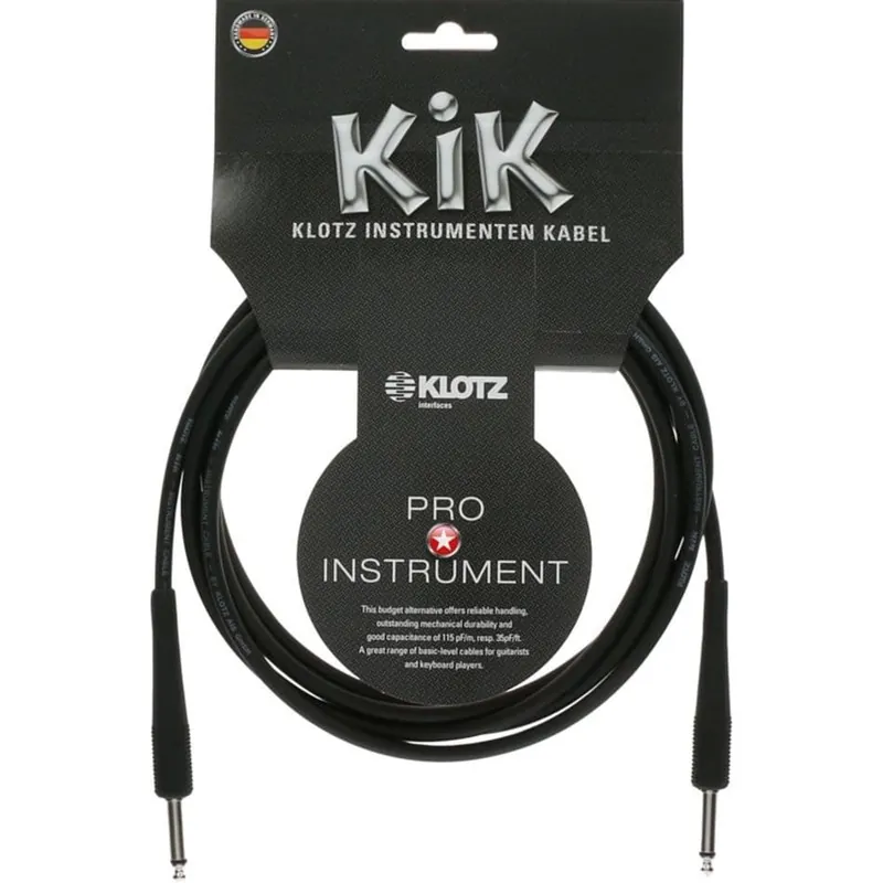 Kabel instrumentalny KLOTZ kik 4.5m Zamów teraz