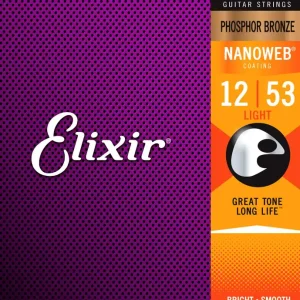 Oferta Elixir NanoWeb Phosphor Bronze 12-53 struny do gitary akustycznej