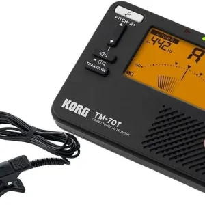 KORG TM70T C BK + CM400 Tuner i metronom z mikrofonem na klipsie Promocja