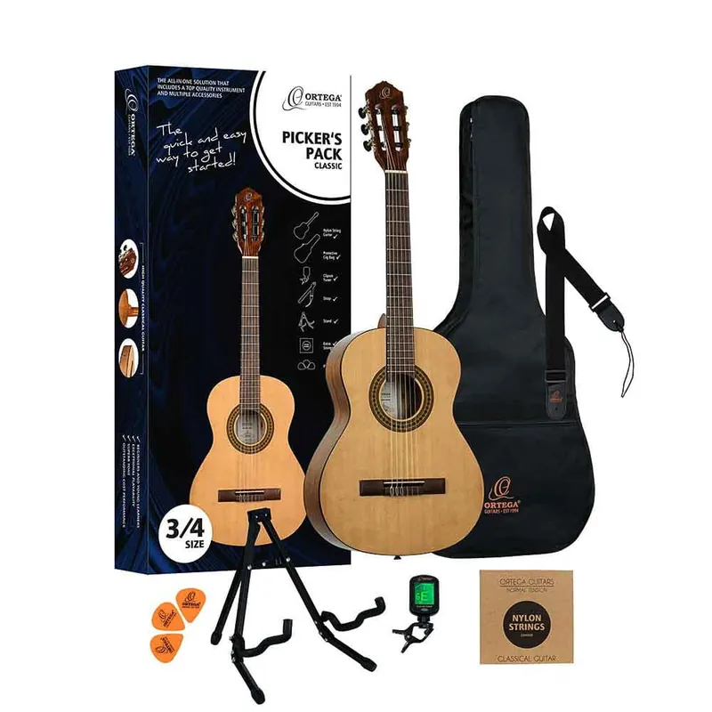 Ortega RPPC34 Picker‘s Pack gitara klasyczna 3/4 Zestaw Kup online