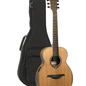 Zniżka Lag GLA Travel-RCE gitara elektro-akustyczna z pokrowcem