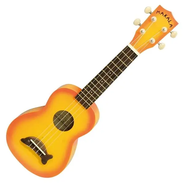 Kala Makala Dolphin MK-SD/ORBURTS ORANGE ukulele sopranowe z pokrowcem Nowość
