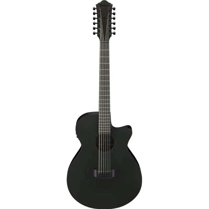 Dodaj do koszyka Ibanez AEG1221-BOT Gitara elektroakustyczna 12-strunowa Black Out
