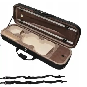 Futera艂 do skrzypiec 4/4 z higrometrem PRIMA - br膮zowy Oferta czasowa