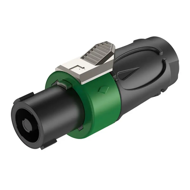 Roxtone RS4F-N-GN Speakon wtyk głośnikowy 4-pin (zielony) Do wyczerpania zapasów