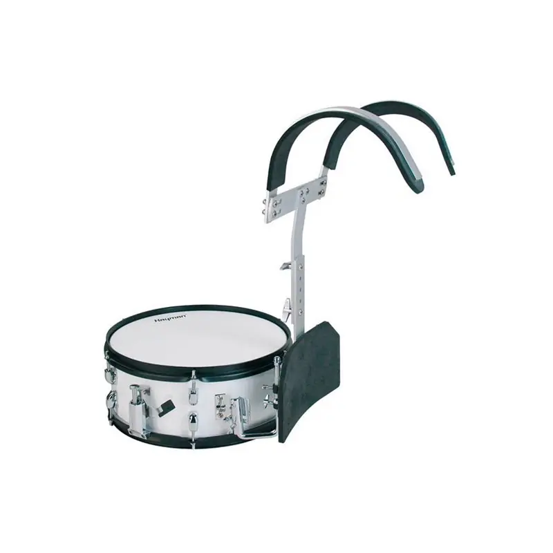 Bezpieczne zakupy Hayman MDR-1355 – werbel marszowy 13" biały z nosidłem aluminiowym