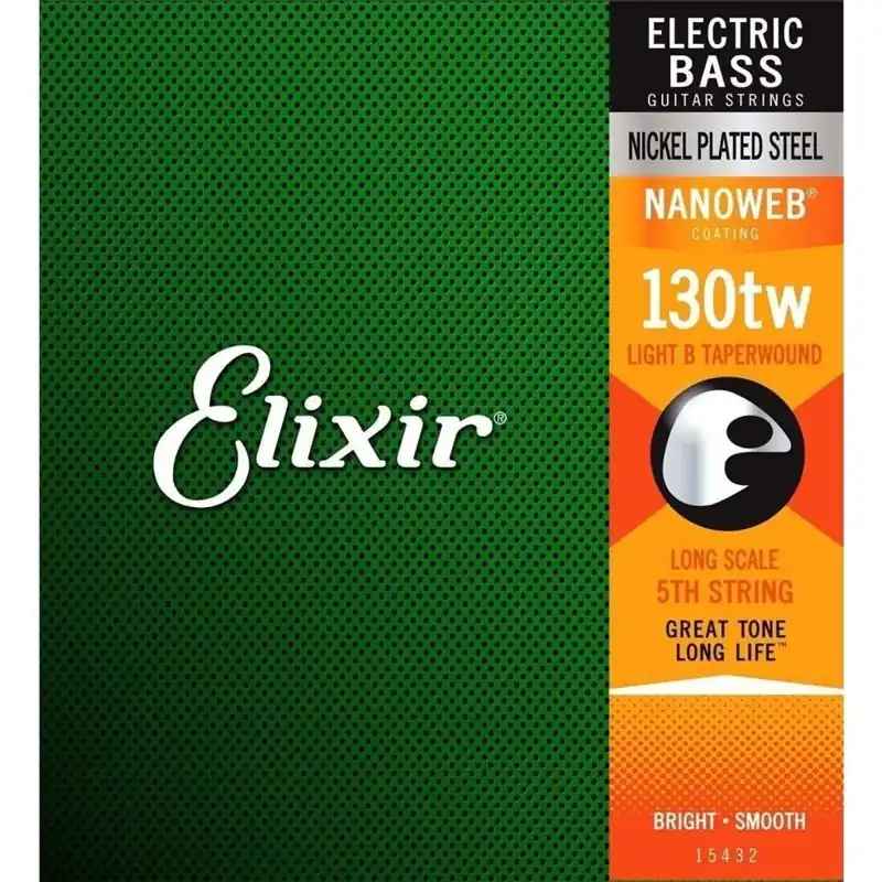 Oferta czasowa Elixir 15432 Nanoweb .130 TW – Struna basowa B Taper Wound Long Scale