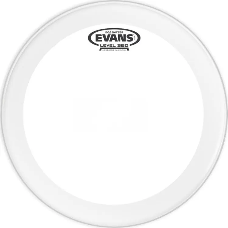 Evans 18" EQ3 Coated Clear Łatwy zwrot
