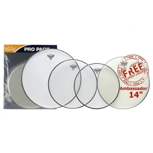 Remo Emperor Clear Pro-Pack Rock 10 12 16 + Ambassador 14 Nie przegap