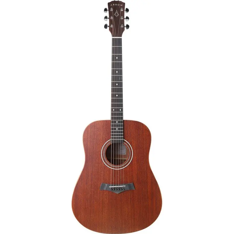 Łatwy zwrot Arrow Raw Series Mahogany Gitara akustyczna