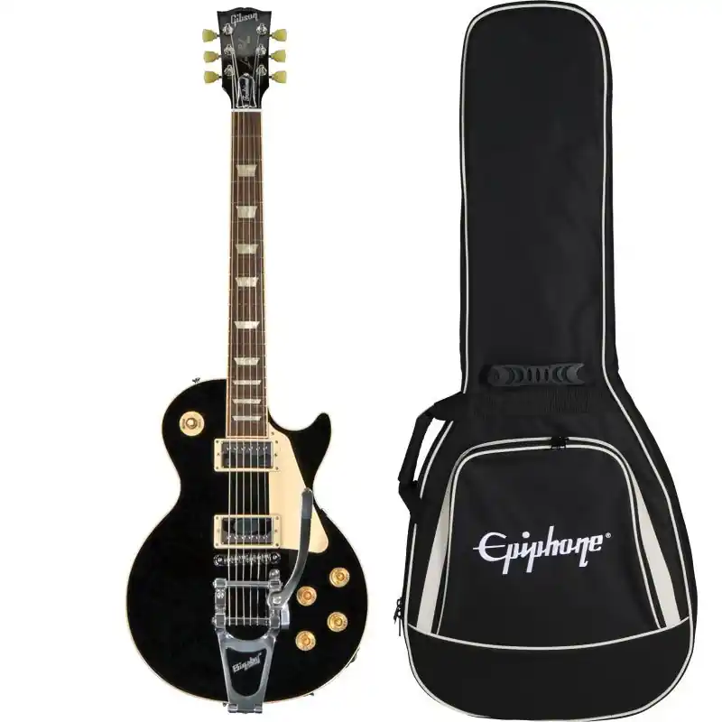 Epiphone Les Paul Standard 50s Bigsby Ebony + Premium Gig Bag Oferta