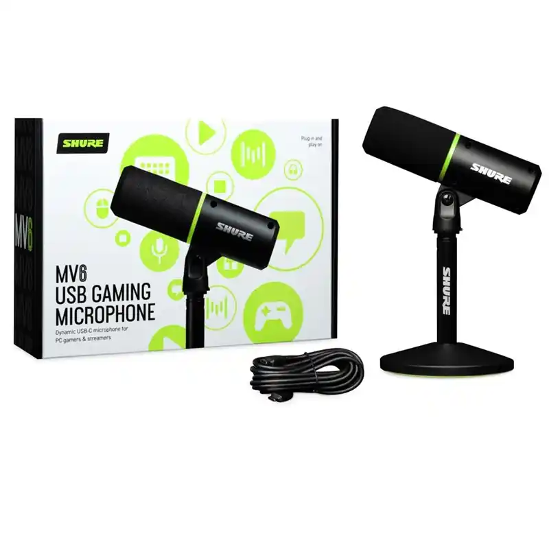 Hit sprzedaży Shure MV6 Mikrofon USB-C do streamingu i podcastów