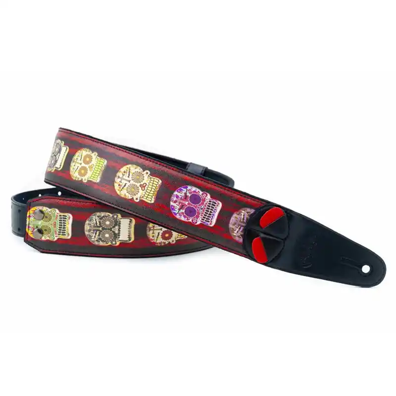 Szybka wysyłka RightOn Straps Mojo Skulls Pas Gitarowy