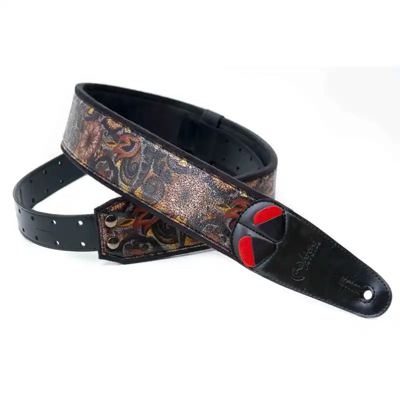 RightOn Straps Crunch Black Pas Gitarowy Premium