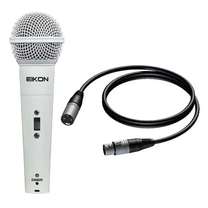 Darmowy zwrot Eikon DM800WH mikrofon dynamiczny, biały