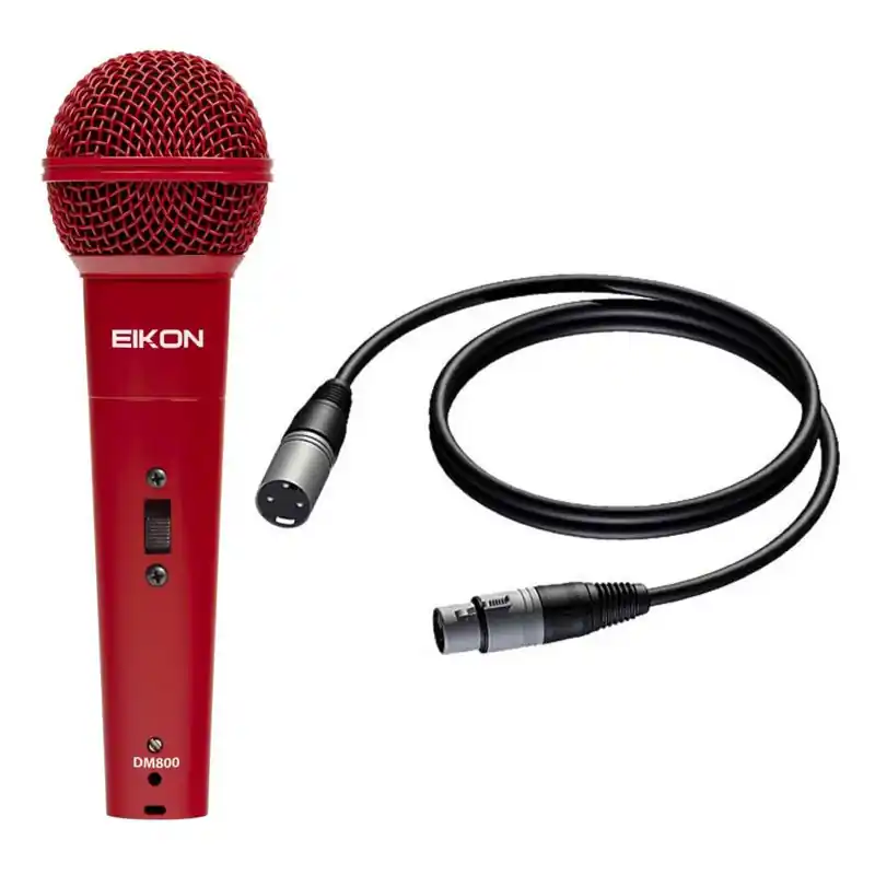 Wyprzedaż Eikon DM800RD mikrofon dynamiczny, czerwony