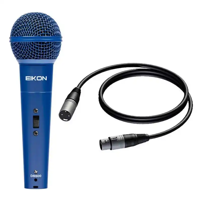 Nowość Eikon DM800BL mikrofon dynamiczny, niebieski