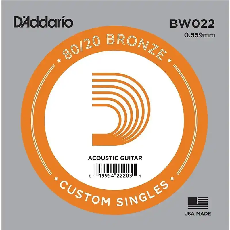 D‘Addario BW022 80/20 Pojedyńcza struna Rabat